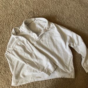 Brandy Melville White half button down